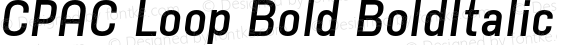CPAC Loop Bold BoldItalic