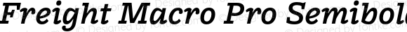 Freight Macro Pro Semibold Italic
