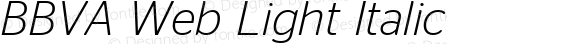 BBVA Web Light Italic