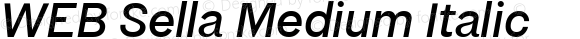 WEB Sella Medium Italic