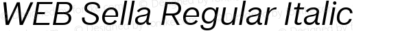 WEB Sella Regular Italic