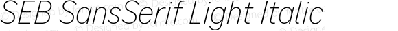 SEB SansSerif Light Italic