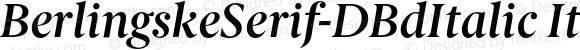 BerlingskeSerif-DBdItalic Italic