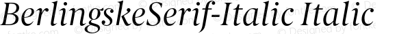 BerlingskeSerif-Italic Italic