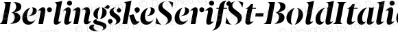 BerlingskeSerifSt-BoldItalic Bold Italic