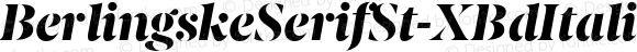 BerlingskeSerifSt-XBdItalic Italic