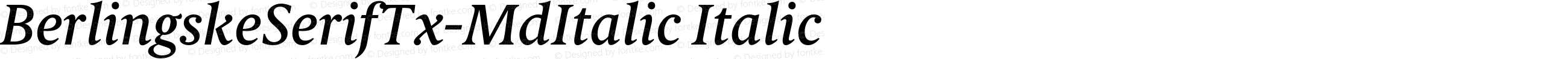 BerlingskeSerifTx-MdItalic Italic