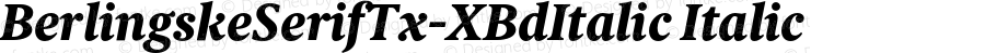 BerlingskeSerifTx-XBdItalic Italic