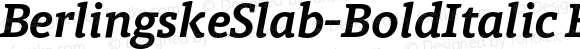 BerlingskeSlab-BoldItalic Bold Italic