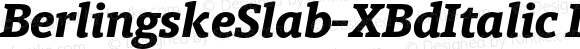 BerlingskeSlab-XBdItalic Italic