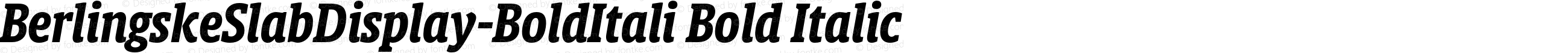 BerlingskeSlabDisplay-BoldItali Bold Italic