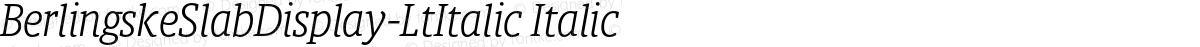 BerlingskeSlabDisplay-LtItalic Italic