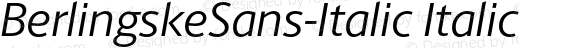 BerlingskeSans-Italic Italic