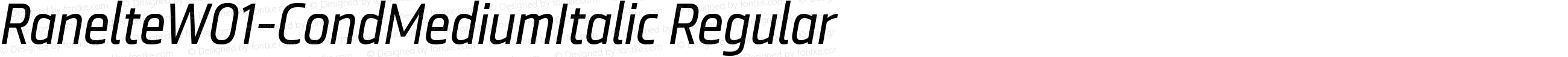 Ranelte W01 Cond Medium Italic