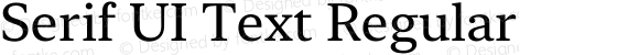 Serif UI Text Regular
