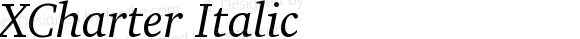 XCharter Italic