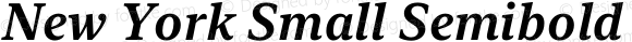 New York Small Semibold Italic