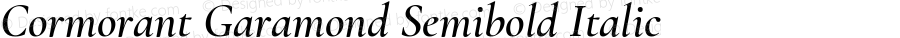 Cormorant Garamond Semibold Italic