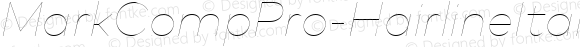 MarkCompPro-HairlineItalic Regular