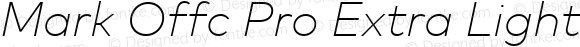 Mark Offc Pro Extra Light Italic