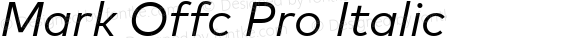 Mark Offc Pro Italic