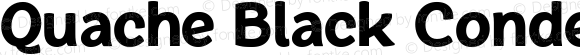 Quache Black Condensed