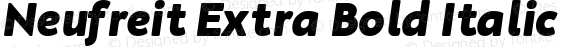 Neufreit Extra Bold Italic