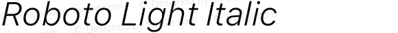 Roboto Light Italic