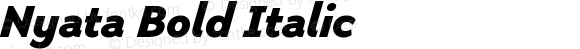 Nyata Bold Italic