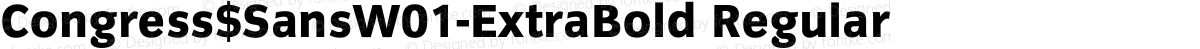 Congress$SansW01-ExtraBold Regular