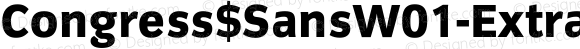 Congress$SansW01-ExtraBold Regular