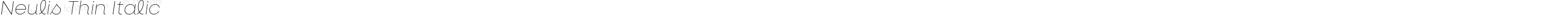 Neulis Thin Italic