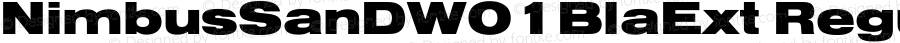 NimbusSanDW01BlaExt Regular Version 1.1
