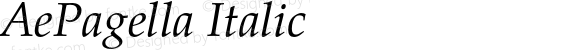 AePagella Italic