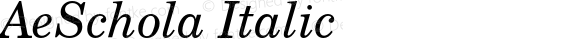 AeSchola Italic