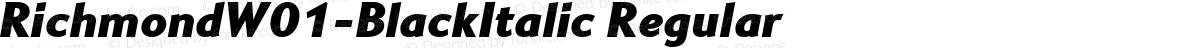 RichmondW01-BlackItalic Regular