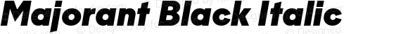 Majorant Black Italic