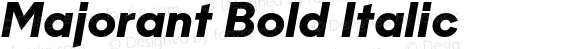 Majorant Bold Italic