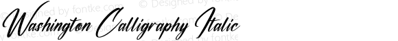 Washington Calligraphy Italic