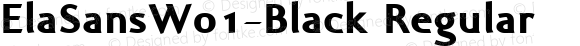 ElaSansW01-Black Regular Version 1.00