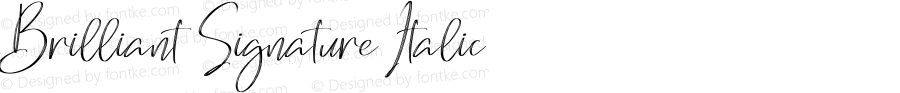 Brilliant Signature Italic