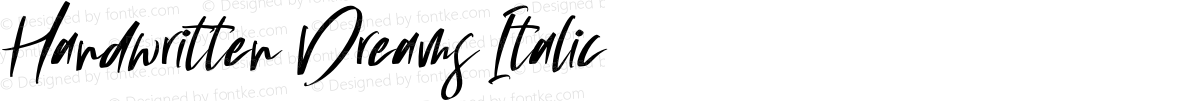 Handwritten Dreams Italic