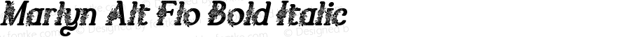 Marlyn Alt Flo Bold Italic
