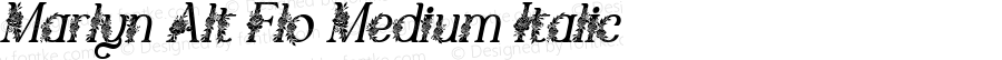 Marlyn Alt Flo Medium Italic