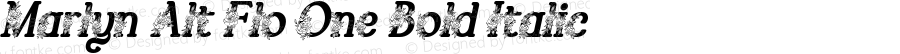 Marlyn Alt Flo One Bold Italic