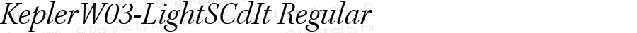 KeplerW03-LightSCdIt Regular