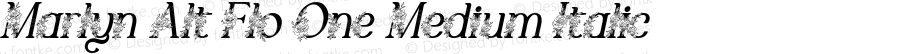 Marlyn Alt Flo One Medium Italic