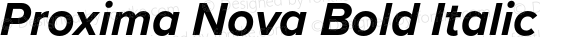 Proxima Nova Bold Italic