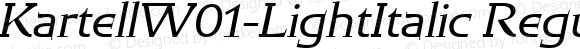 KartellW01-LightItalic Regular