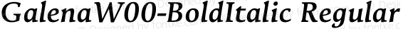 Galena W00 Bold Italic